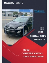 MAZDA CX-7 2012 OWNERS MANUAL